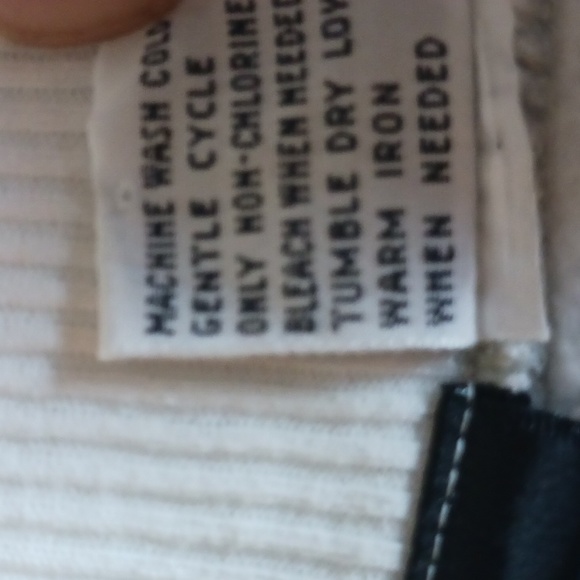 Vintage women's sweatshirt..brand- ROW G..sz Large..white/gray stripe - Picture 8 of 14